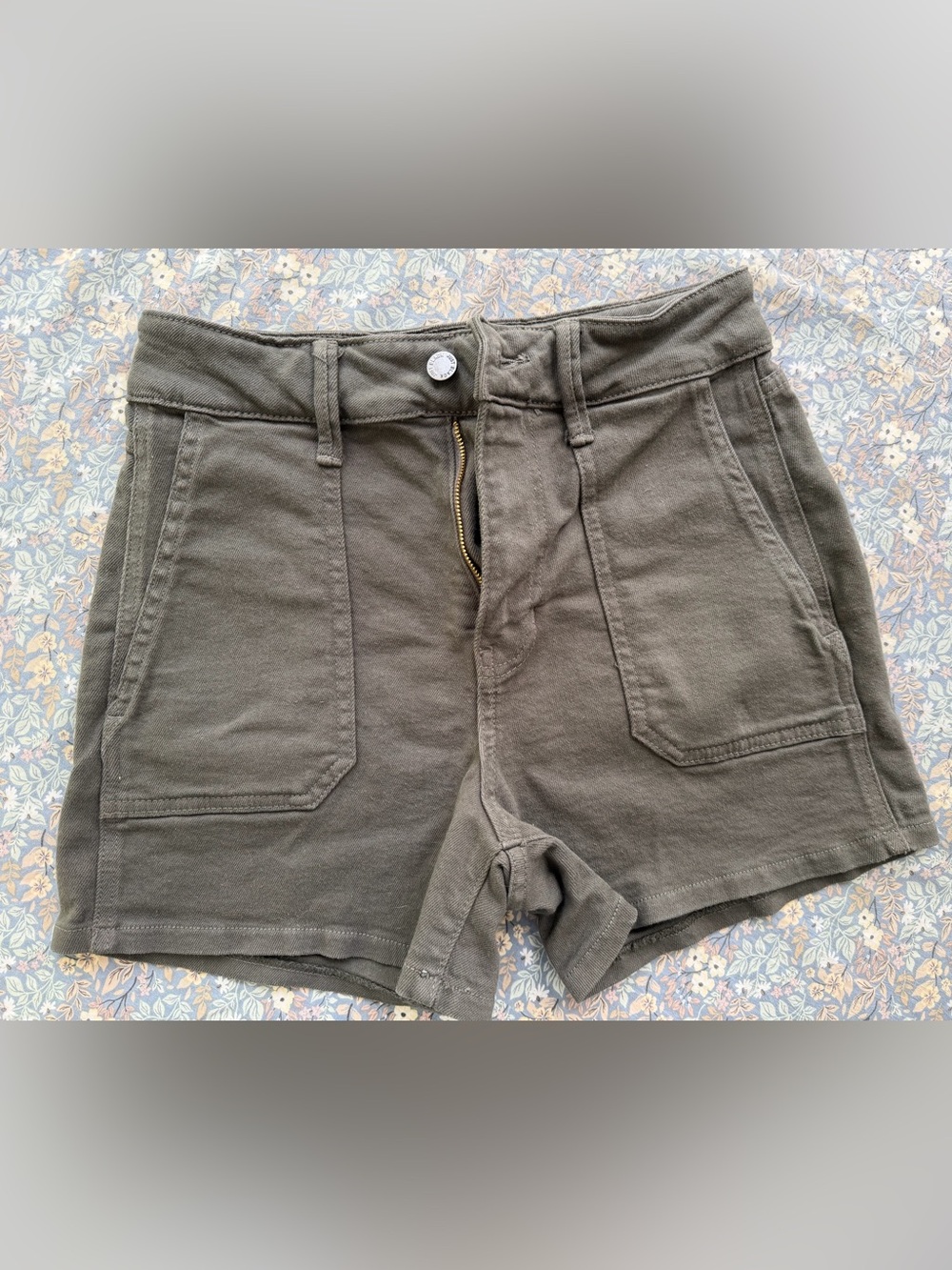 Just Black Denim The Utility Short - Olive